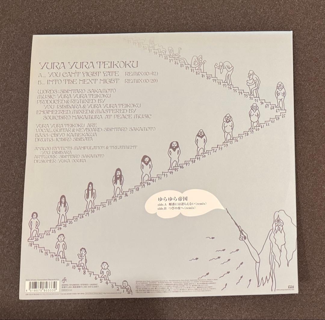 ゆらゆら帝国つぎの夜へ順番には逆らえないremixレコードアナログ☆坂本慎太郎