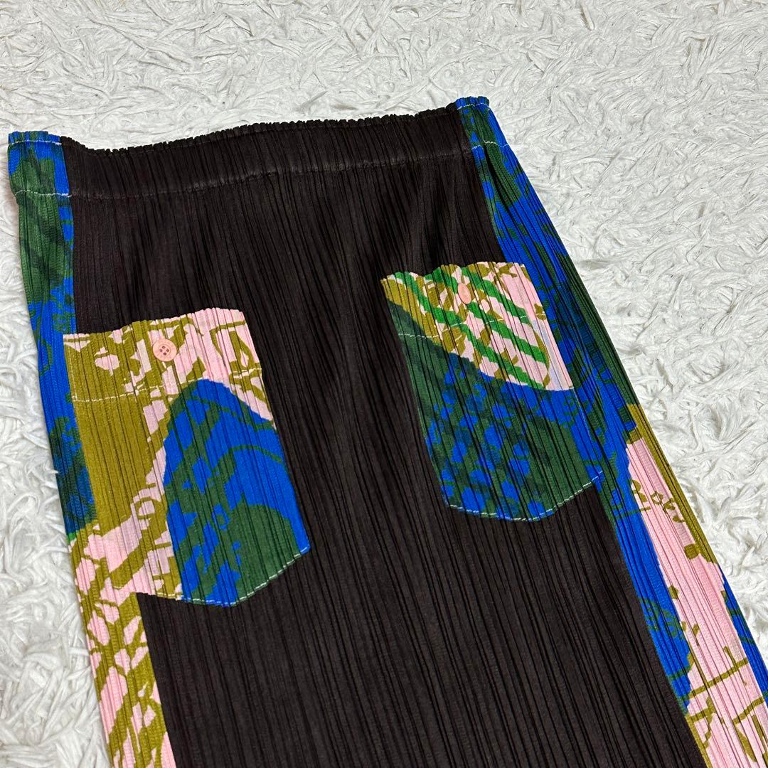 希少PLEATS PLEASE グラフィックスカート 2 PP22-JG776