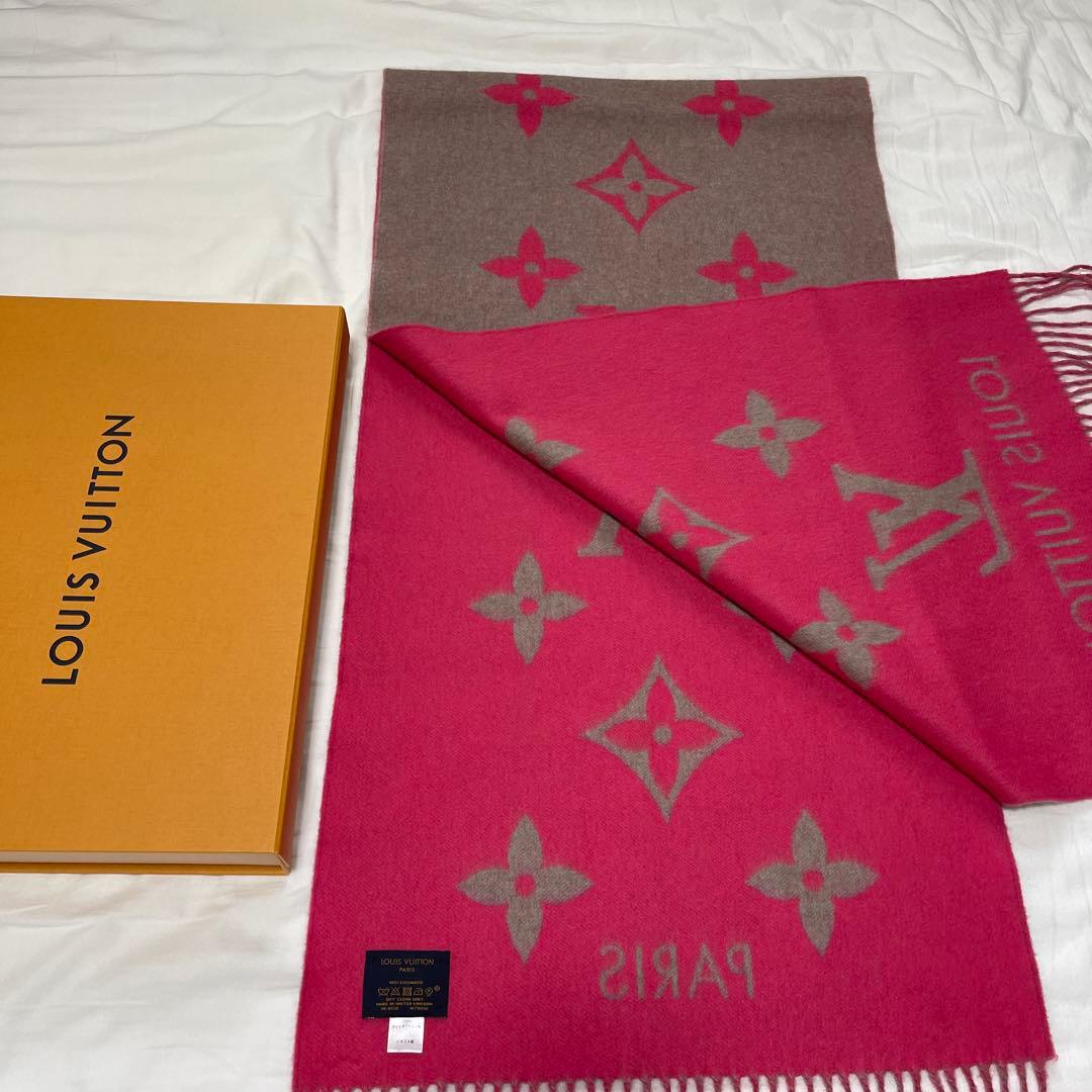 LOUIS VUITTON レイキャビック マフラー カシミヤ100%
