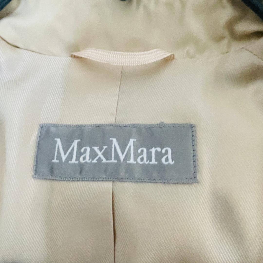 MaxMara トレンチコート　ナイロン　ベージュ サイズL ベルト付き