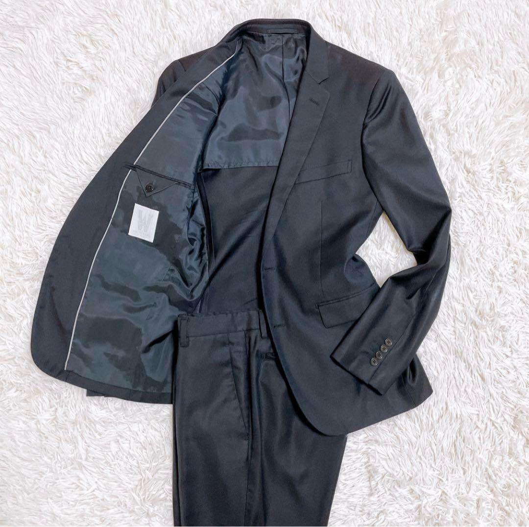 【美品】UNITED ARROWS WHITE LABEL セットアップ　黒