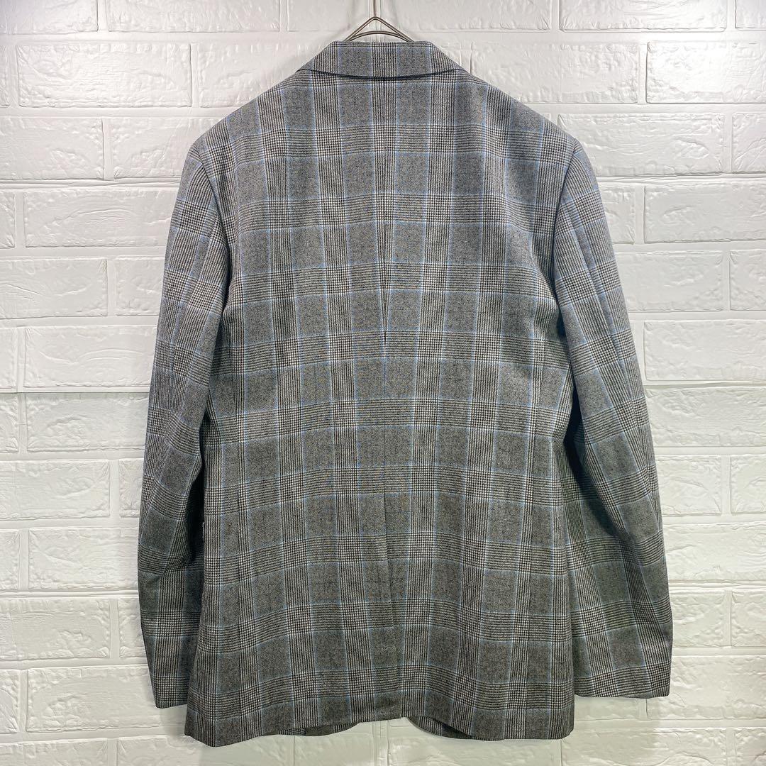 kyu様　スキャバル SCABAL チェック柄 ビジネスジャケット メンズ