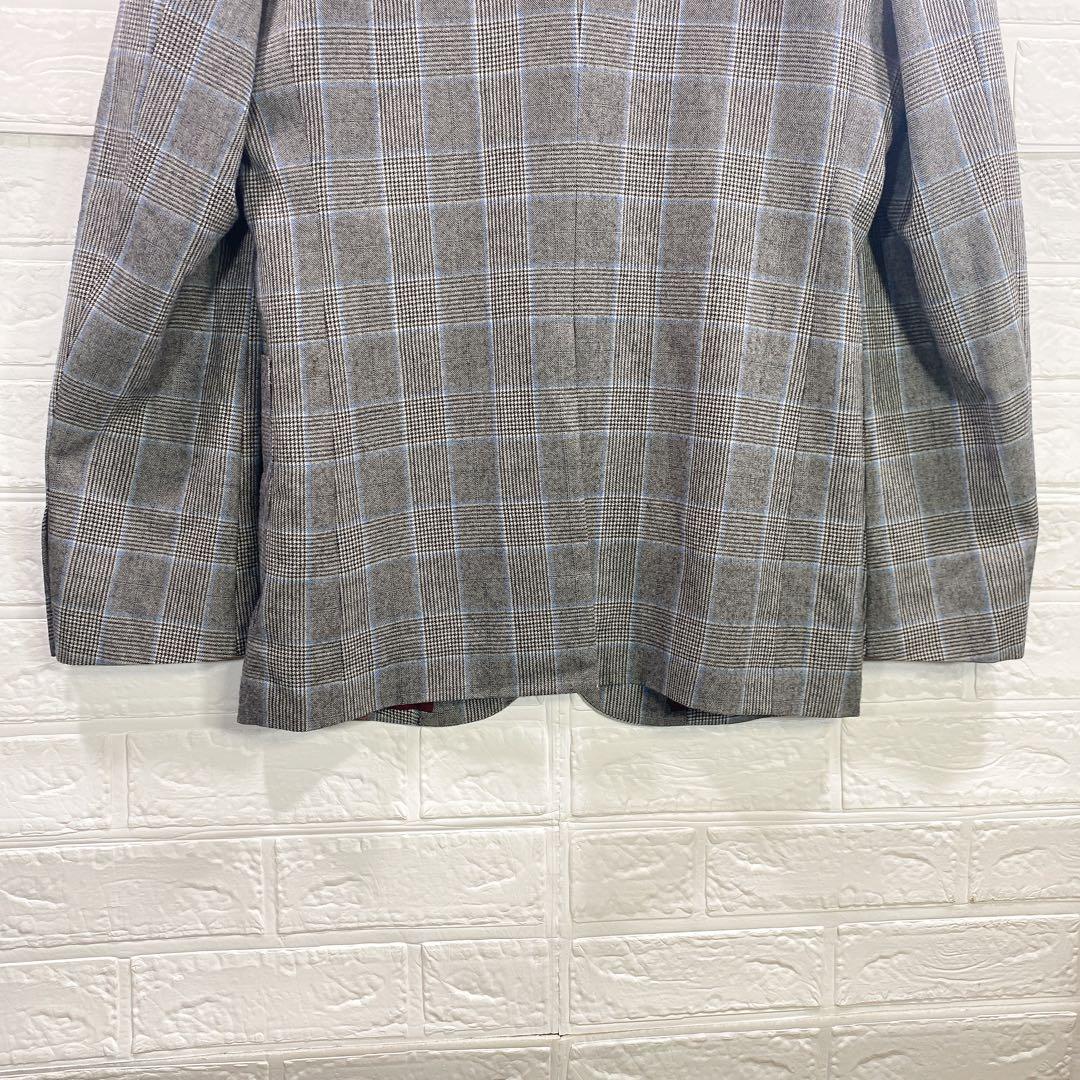 kyu様　スキャバル SCABAL チェック柄 ビジネスジャケット メンズ