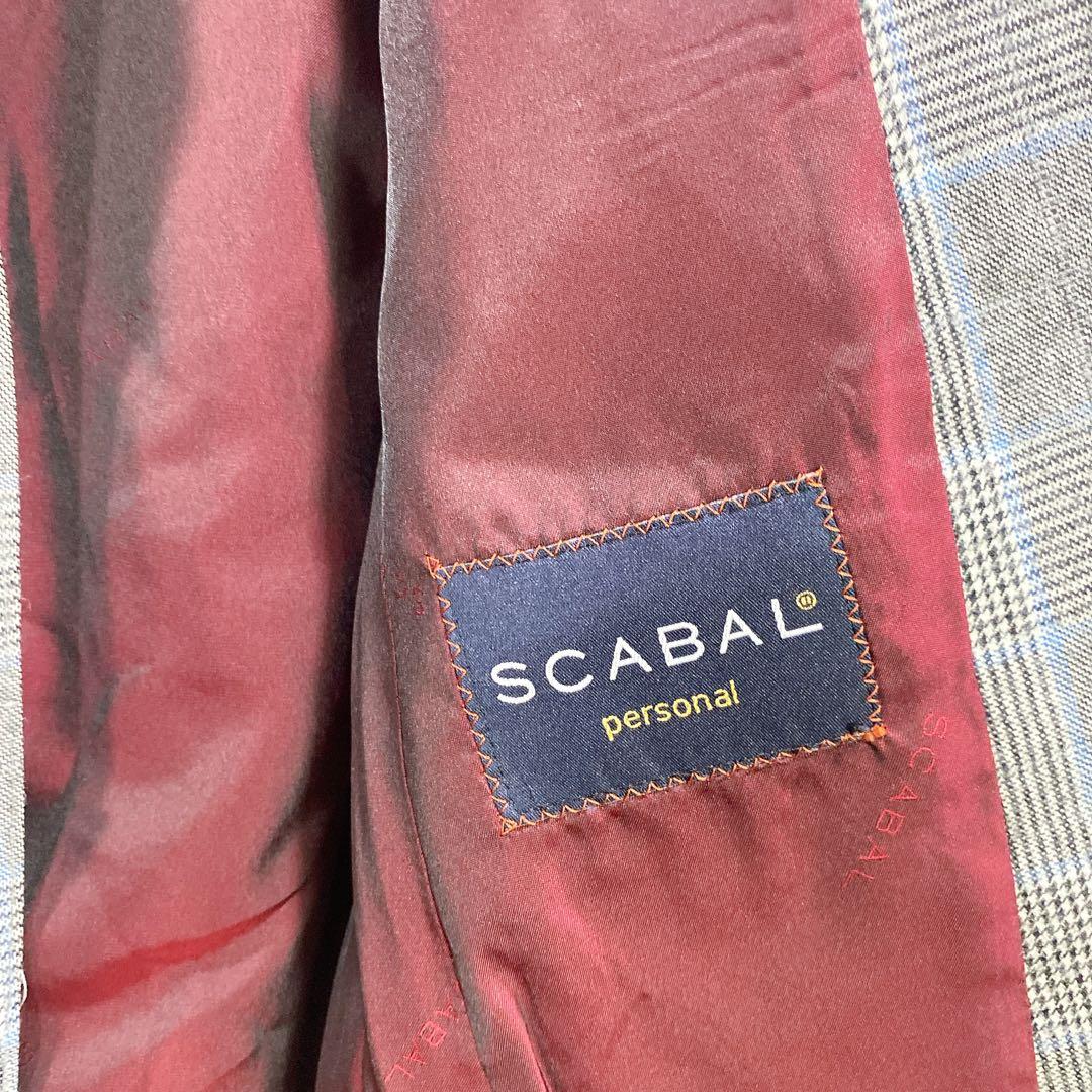 kyu様　スキャバル SCABAL チェック柄 ビジネスジャケット メンズ