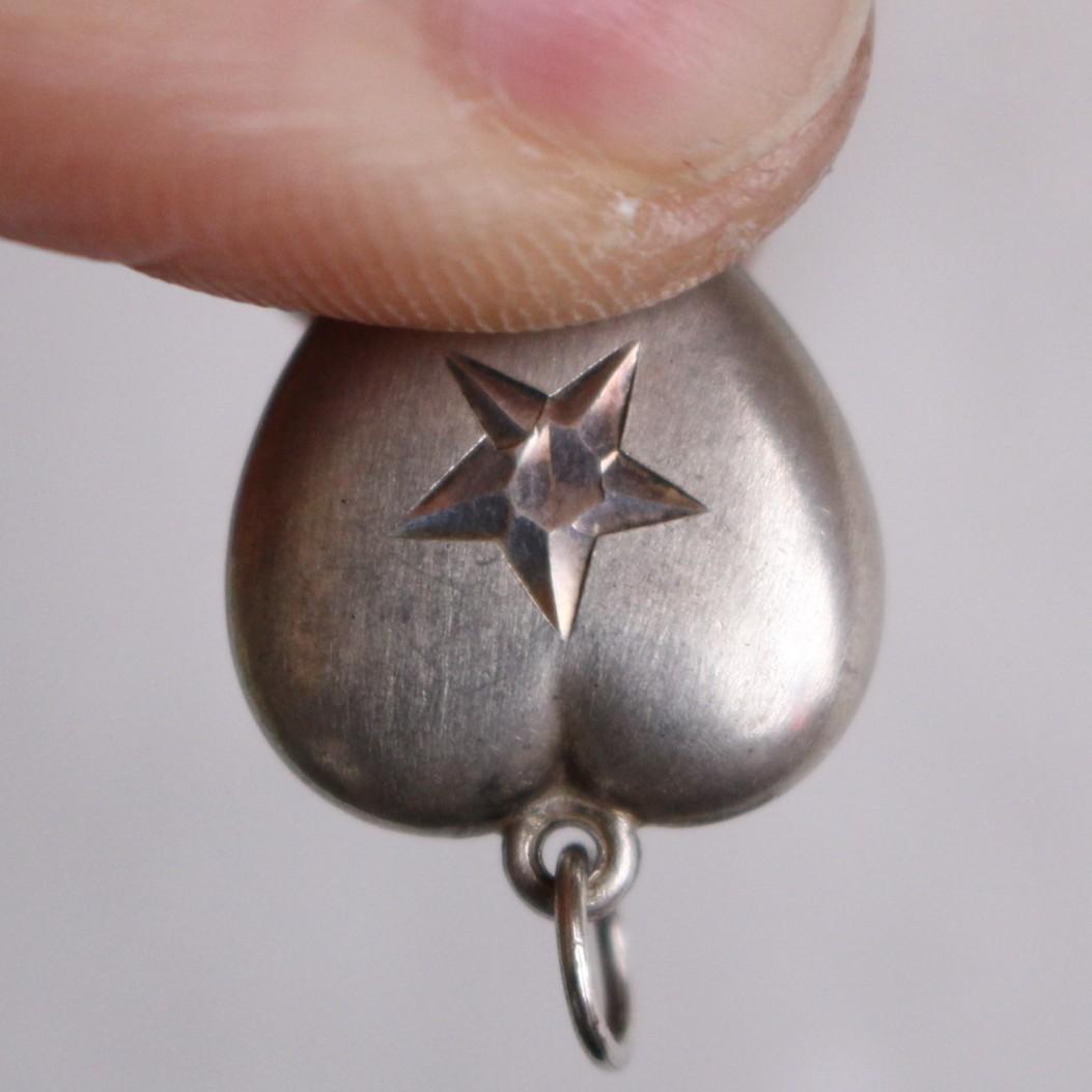 40s　スウィートハートジュエリー　WW2　シルバー チャーム　星　スター