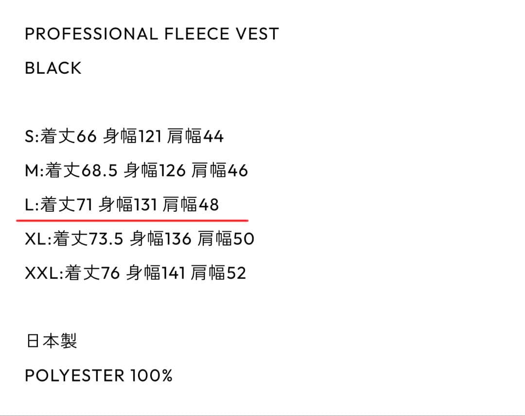 トップス PROFESSIONAL FLEECE VEST (BLACK) L ennoy