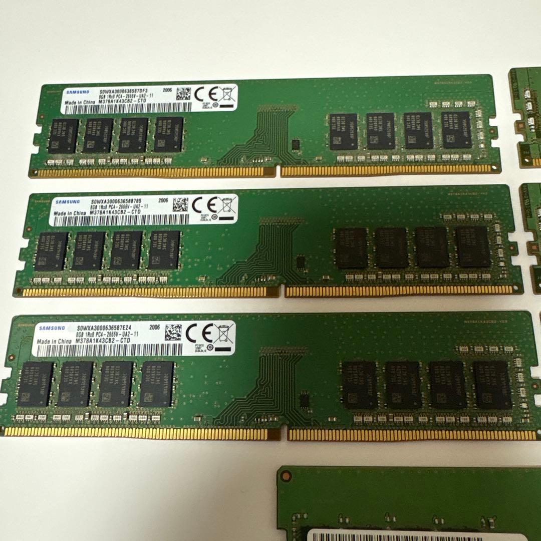 m*o様 デスクトップPCメモリー 8GB 8枚セット　ジャンク