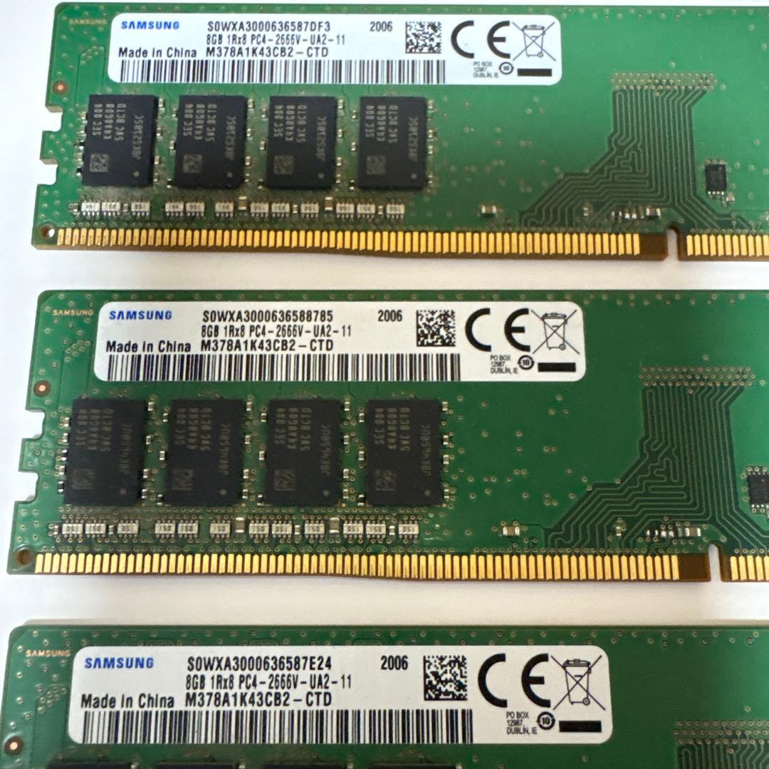 m*o様 デスクトップPCメモリー 8GB 8枚セット　ジャンク