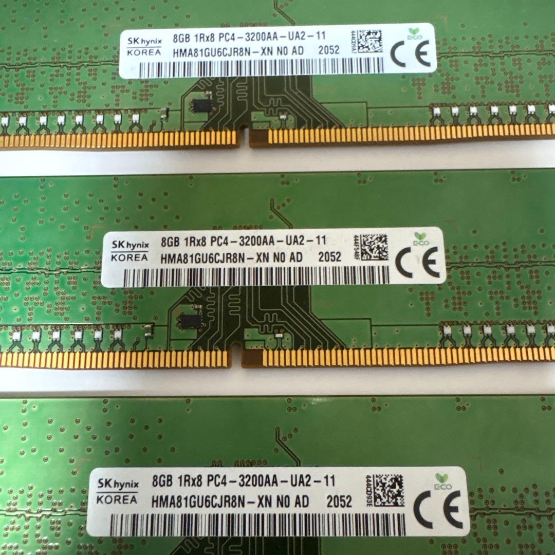 m*o様 デスクトップPCメモリー 8GB 8枚セット　ジャンク