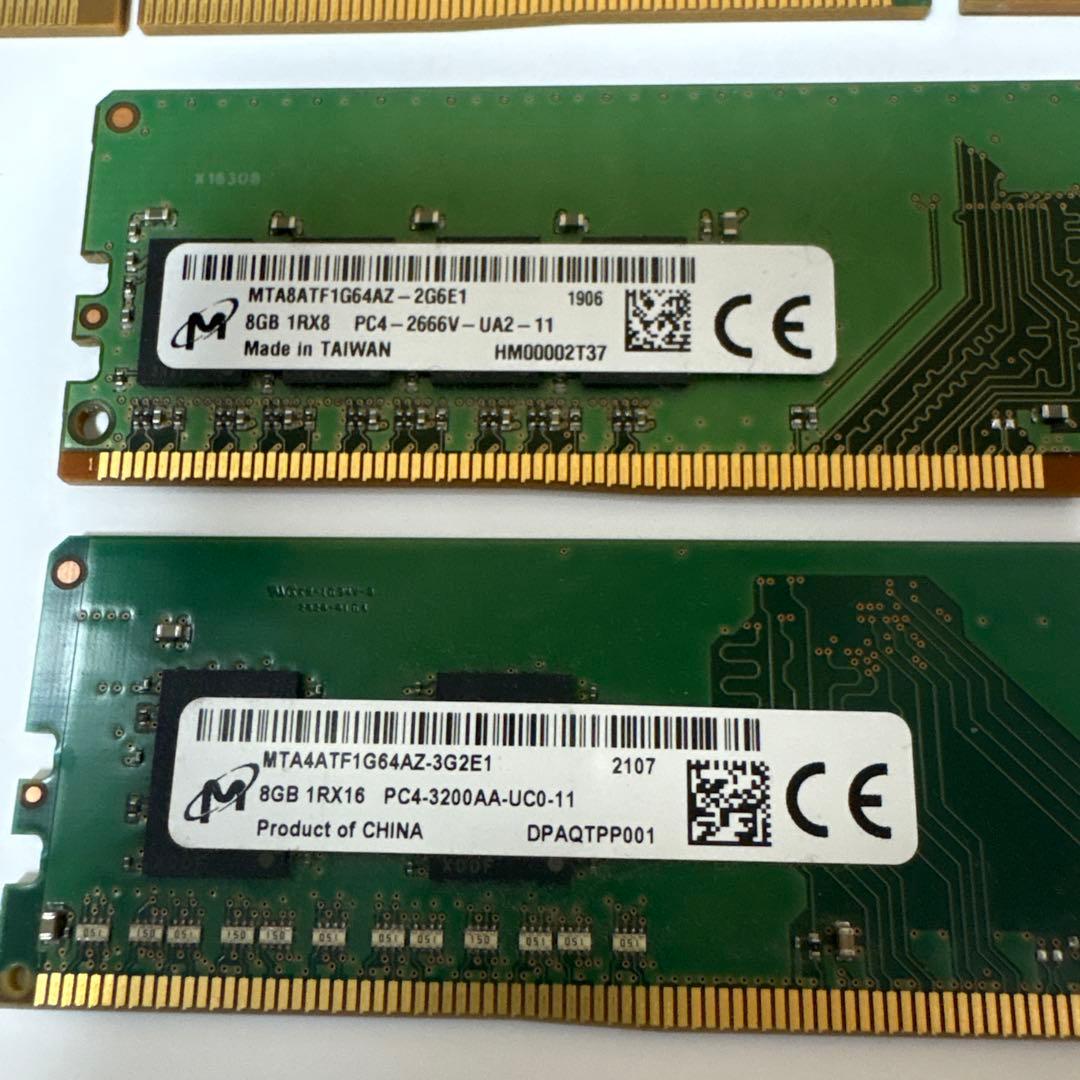 m*o様 デスクトップPCメモリー 8GB 8枚セット　ジャンク
