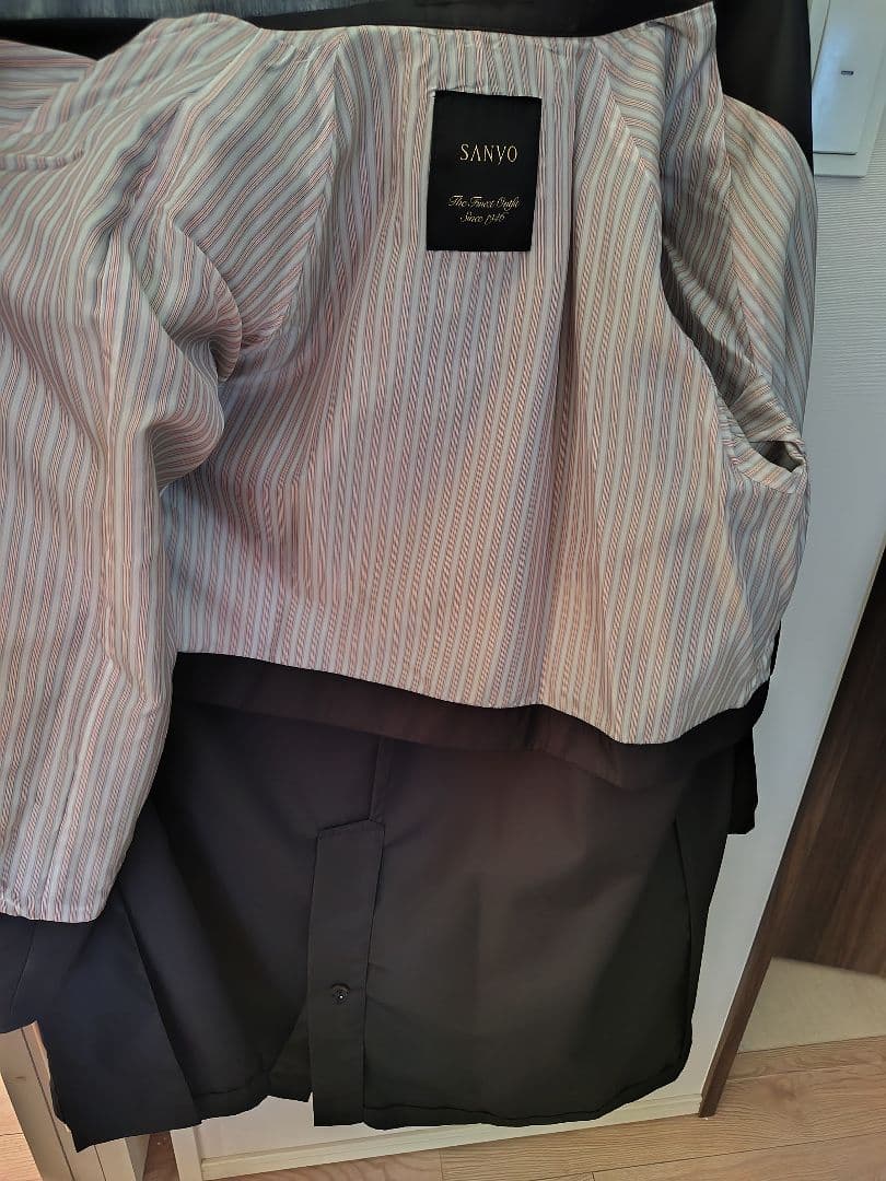 SANYO 黒 ロングコート