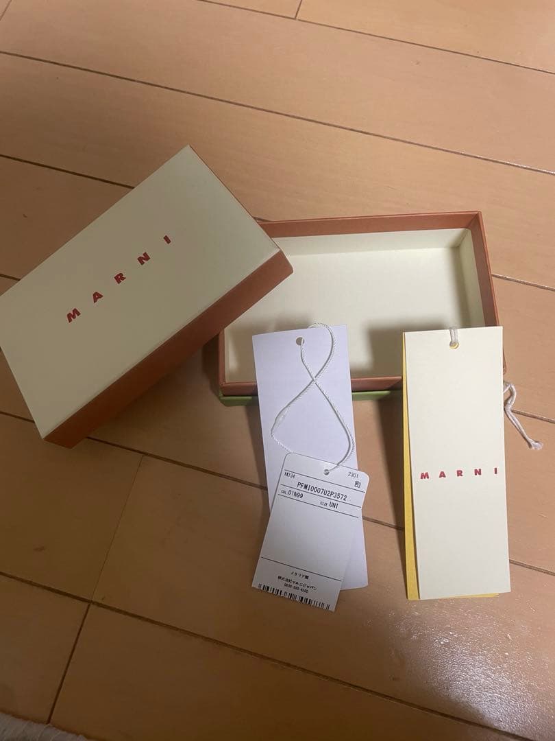 MARNI マルニ オリガミ 三つ折り 財布 ブラック