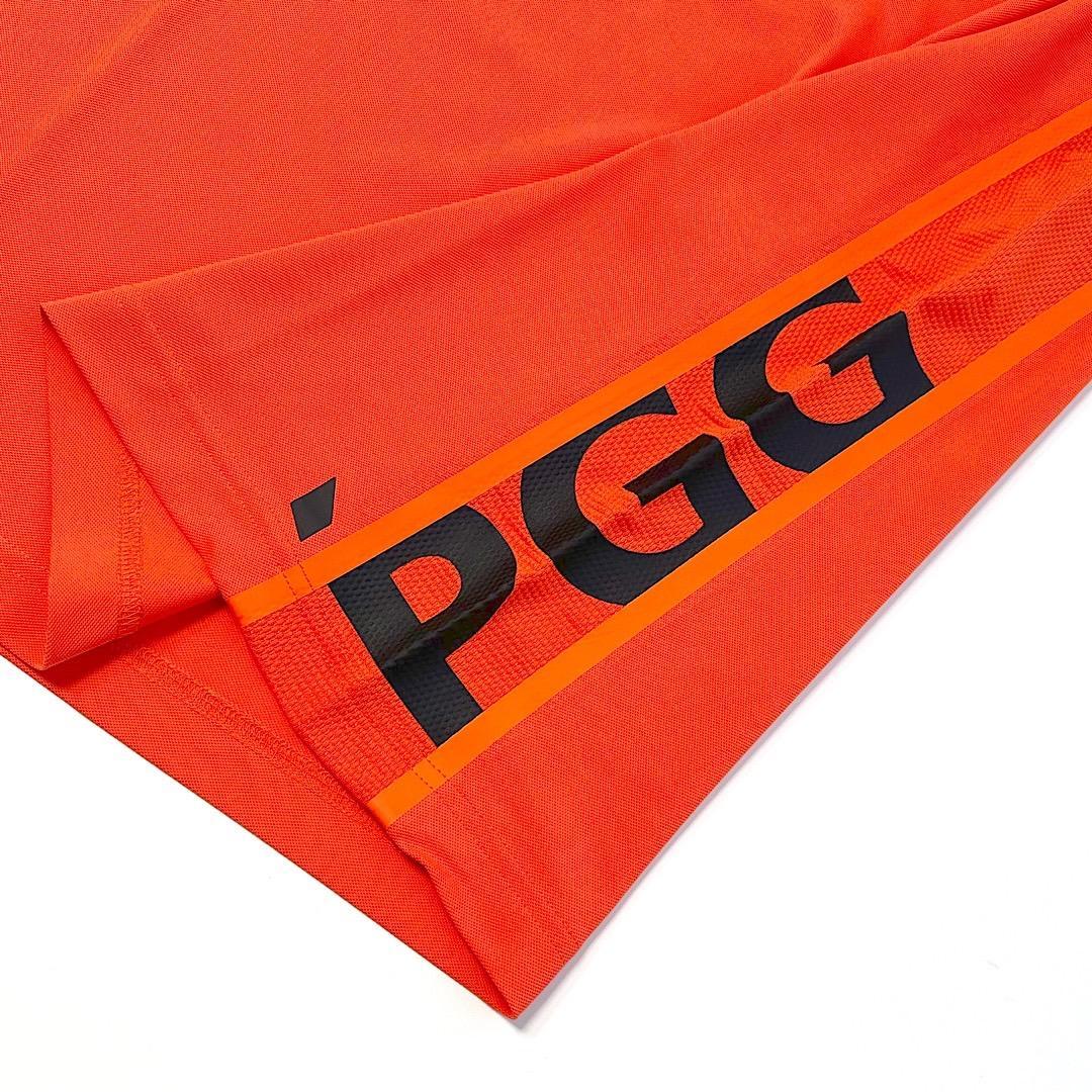 147 PGG 新品タグ付き 定価18,700円 半袖ポロシャツオレンジ 4 M