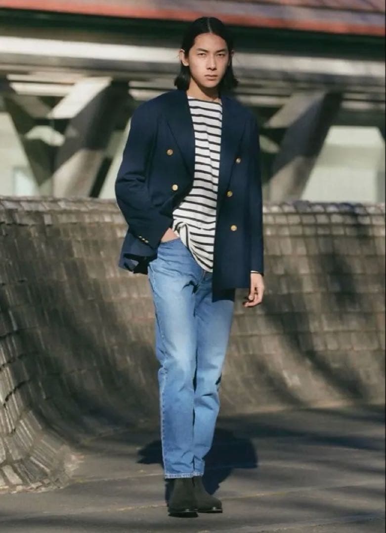 united arrows green label 紺ブレ