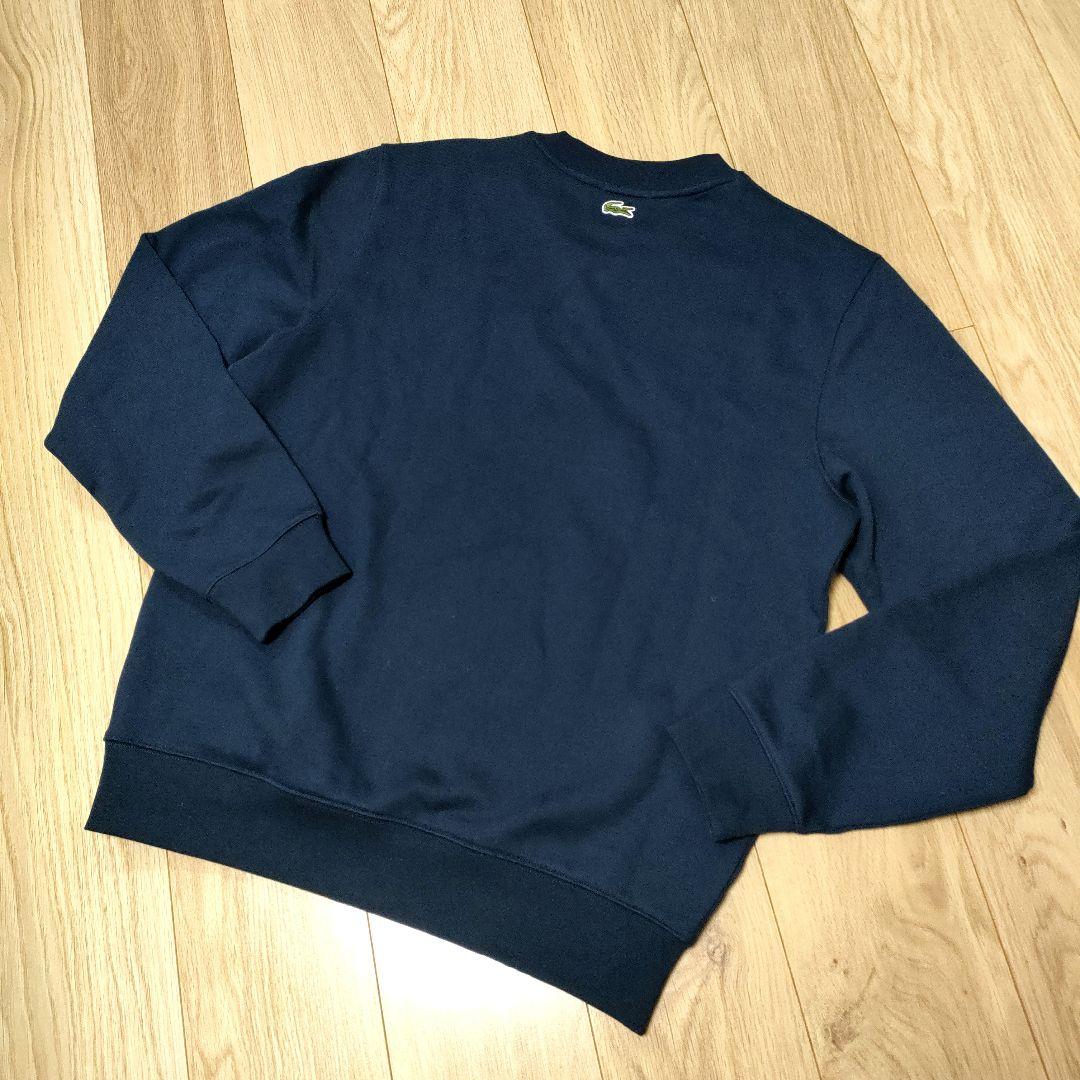 LACOSTE ヘビーウエイトTシャツ スウェットシャツМ　中央ロゴ