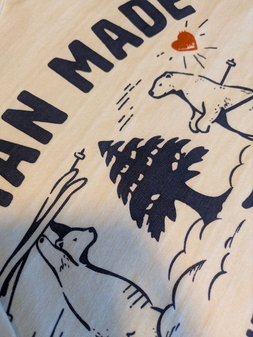 HUMAN MADE クマ　スキー　Tシャツ