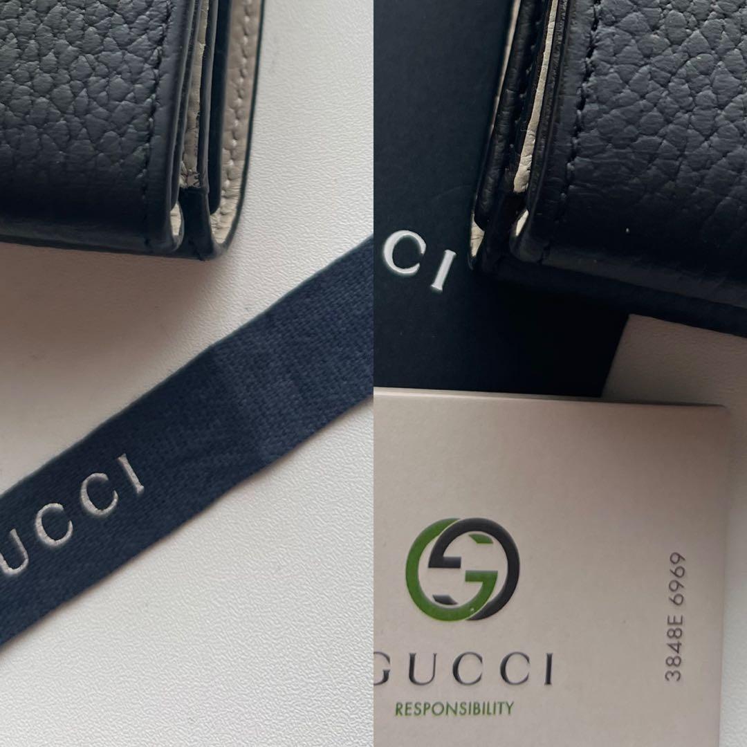233 美品 GUCCI グッチ マーモント 3つ折り財布