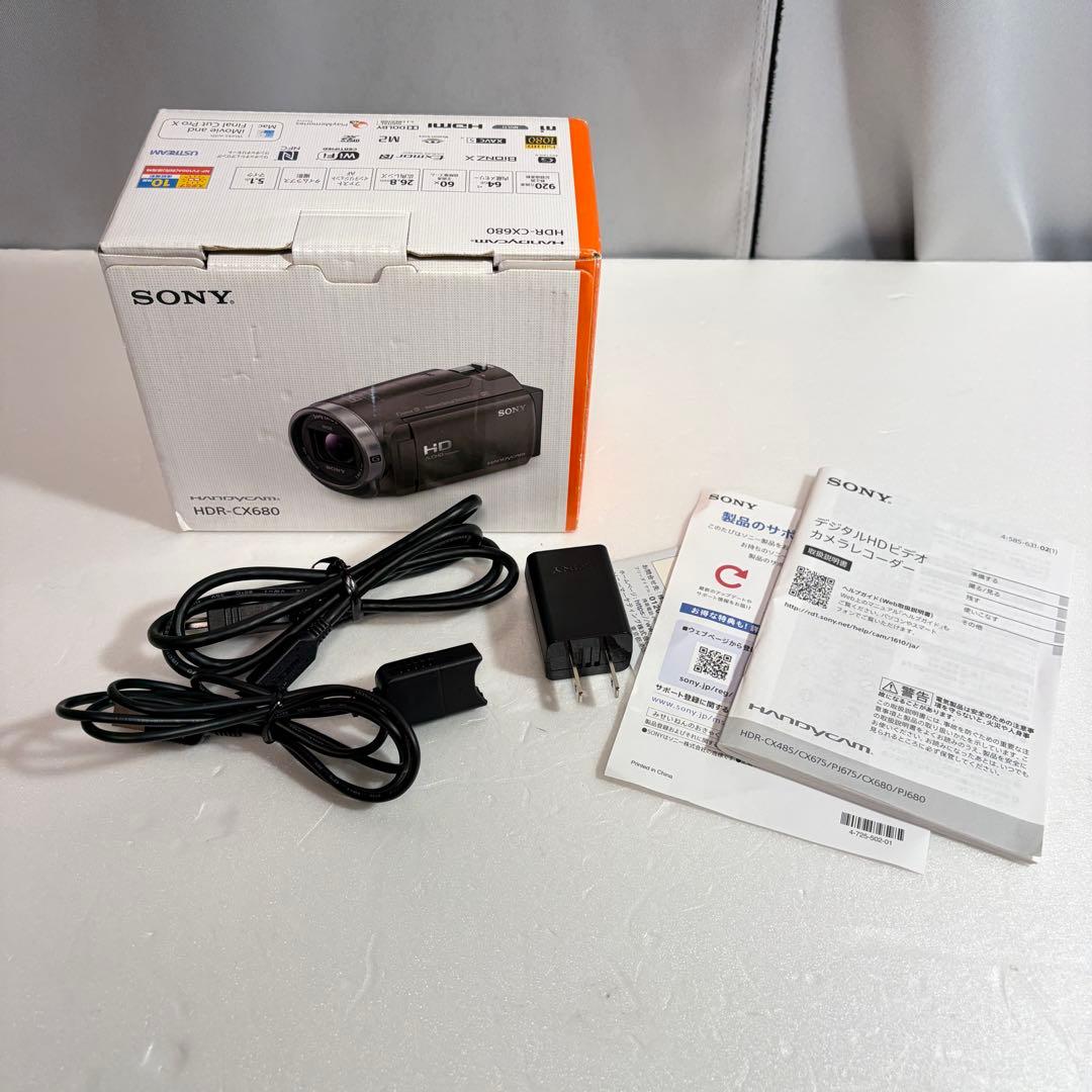 未使用級 SONY HANDYCAM HDR-CX680 ビデオカメラレコーダー