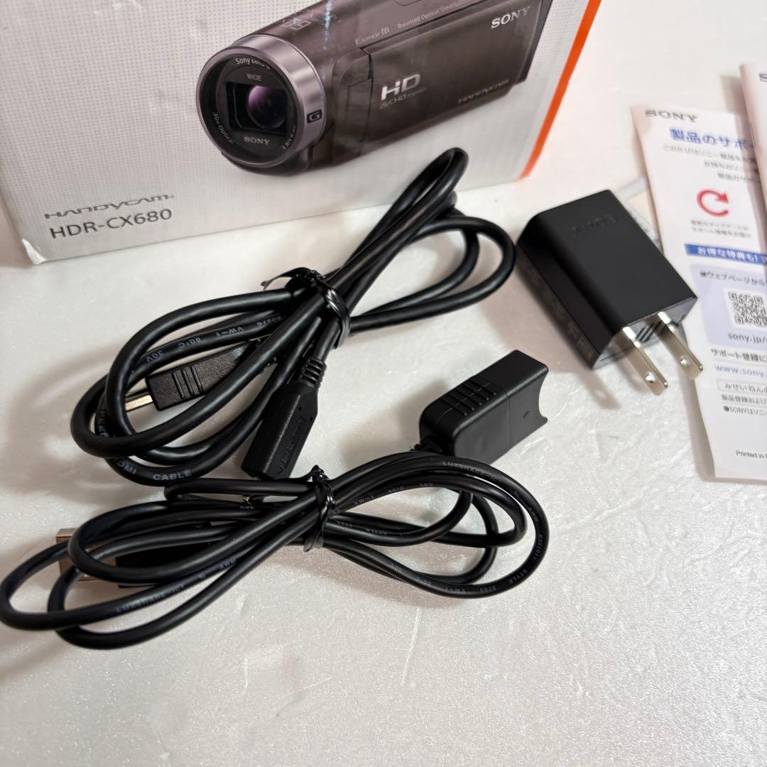 未使用級 SONY HANDYCAM HDR-CX680 ビデオカメラレコーダー