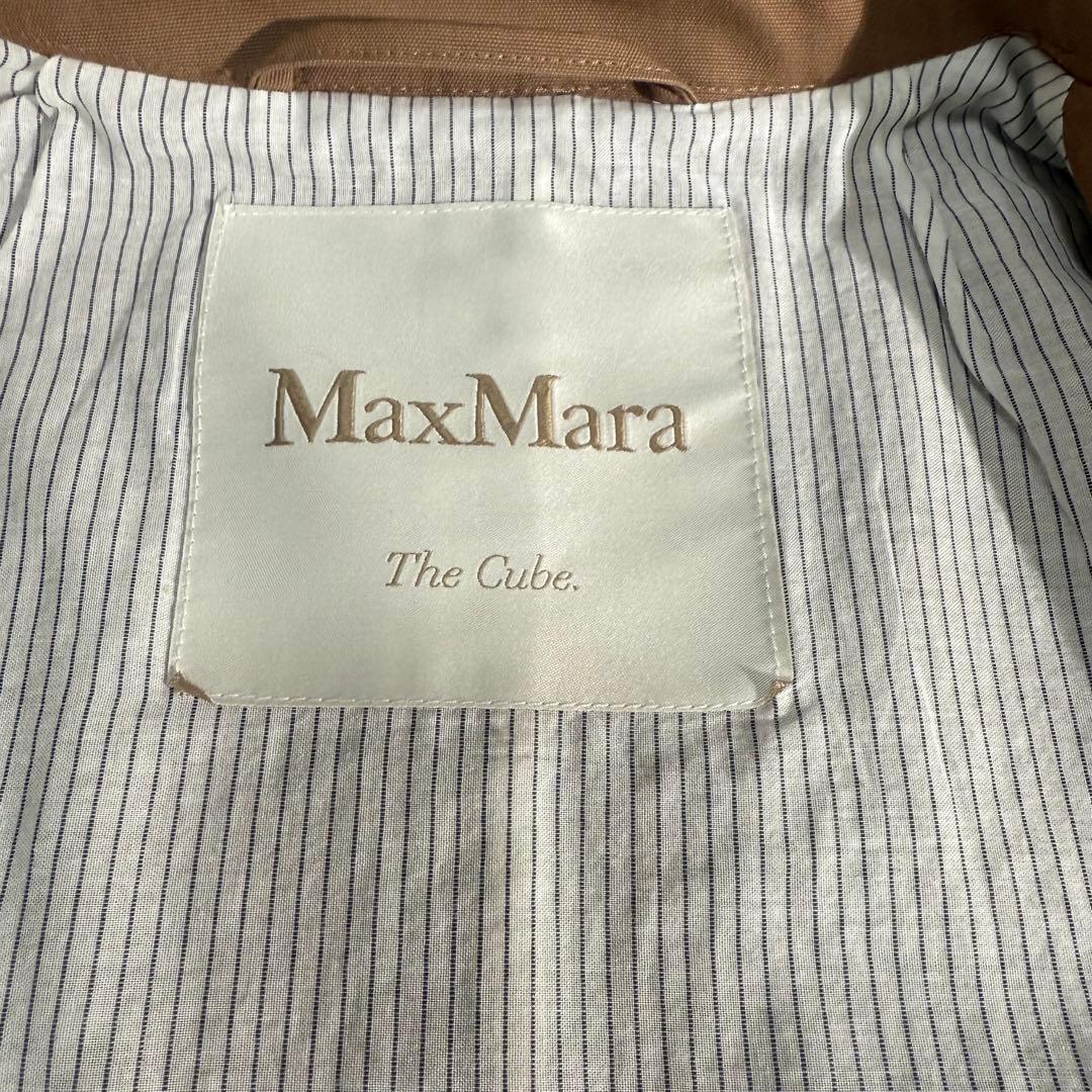 極美品　Max Mara The Cube キャメル　ステンカラーコート　S