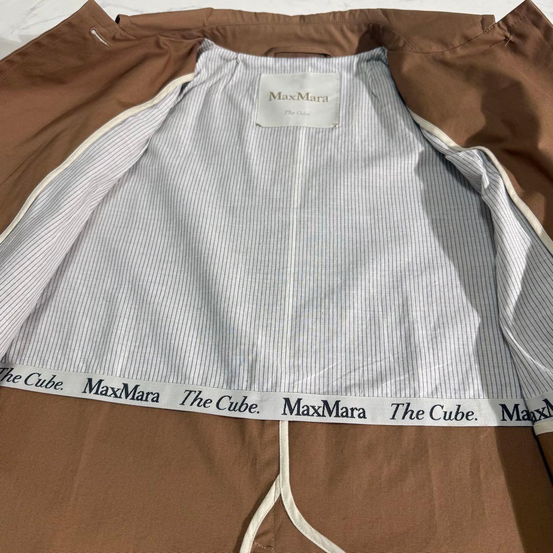 極美品　Max Mara The Cube キャメル　ステンカラーコート　S