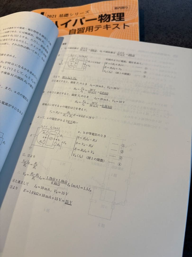 2021年　河合塾　ハイパー物理　自習用テキスト　苑田尚之