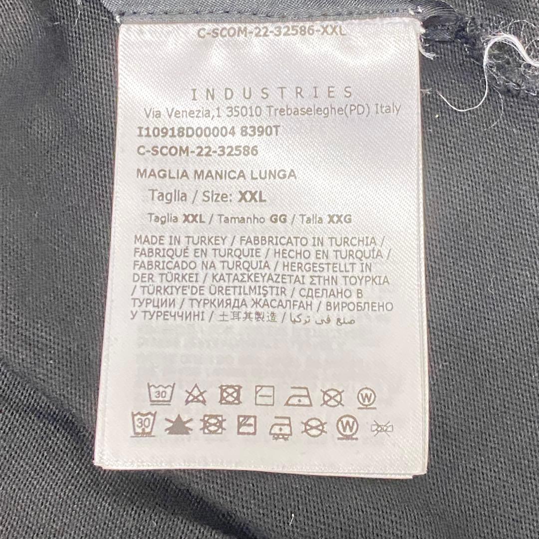専用 E121 MONCLER モンクレール　ロンＴ　袖ロゴ　黒　XXL