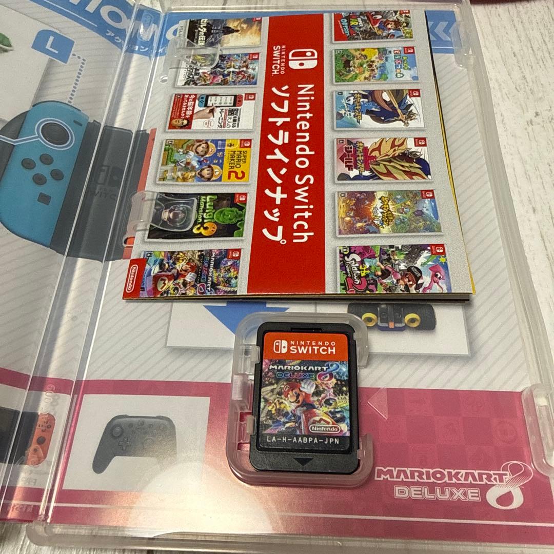 マリオカート8 デラックス + joy-conハンドル マリオ ルイージセット