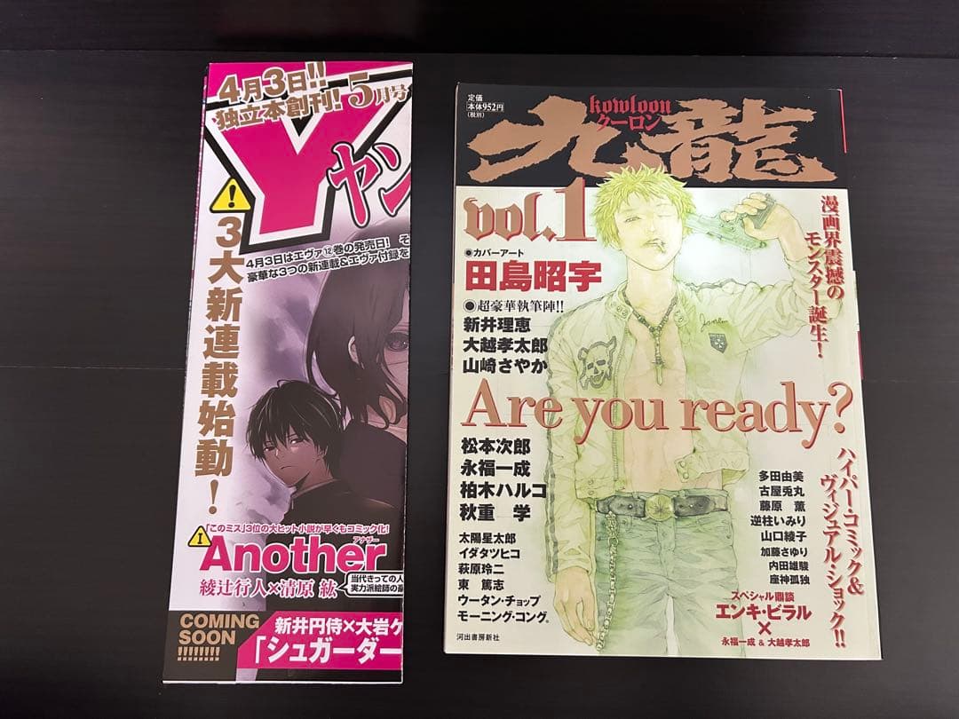 美品 九龍 v.1 クーロン 創刊号 雑誌 表紙田島昭宇 希少品 ⭐️オマケ付き