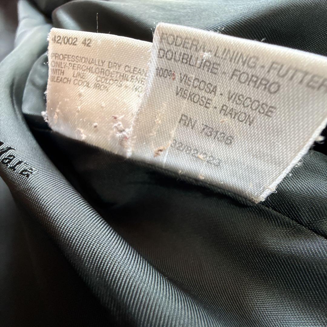 美品 最高級白タグ MaxMara カシミヤ バージンウール ロングコート 42