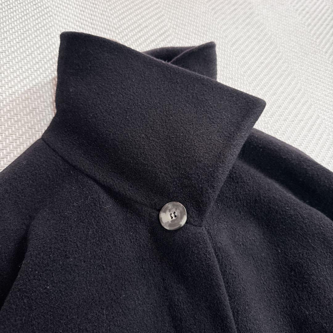 美品 最高級白タグ MaxMara カシミヤ バージンウール ロングコート 42