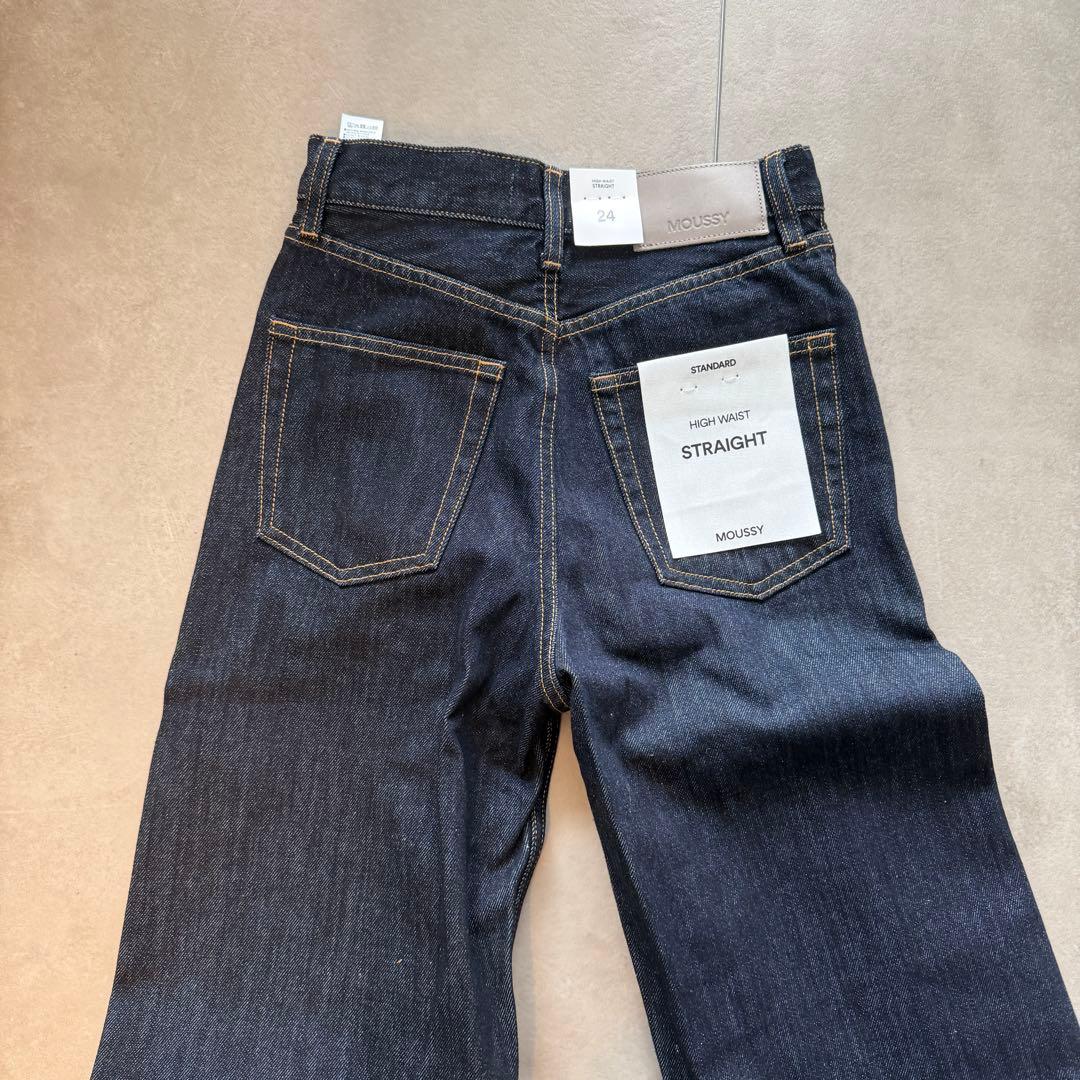 MOUSSY HIGH WAIST STRAIGHT デニム