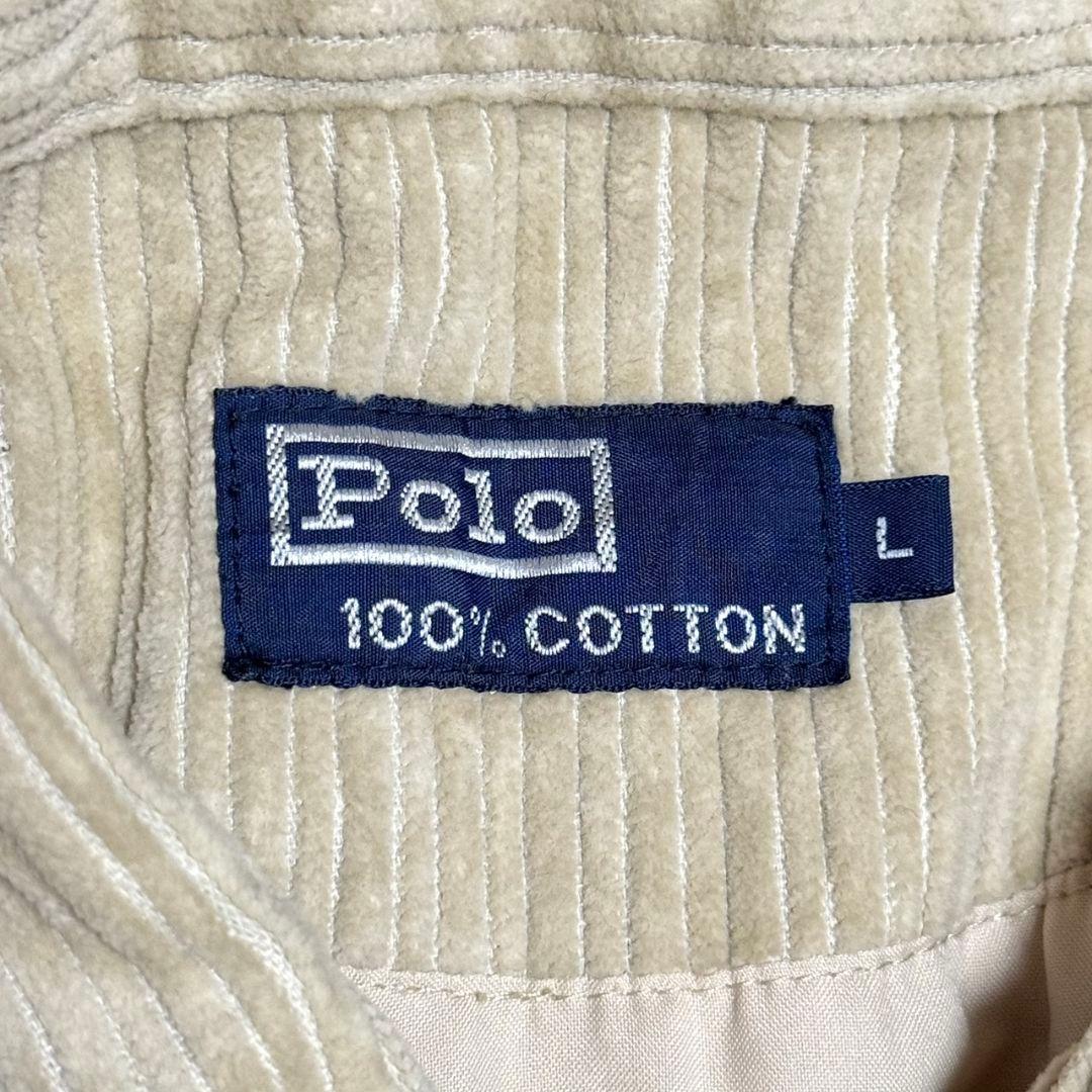 希少 ポロ ラルフローレン 太畝 コーデュロイ スイングトップ 90s L