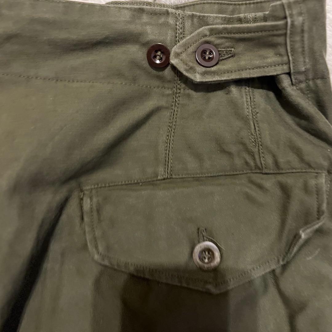 60sオランダ軍ダブルフェイスミリタリーカーゴパンツ86×80