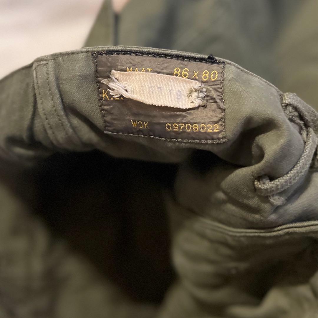 60sオランダ軍ダブルフェイスミリタリーカーゴパンツ86×80