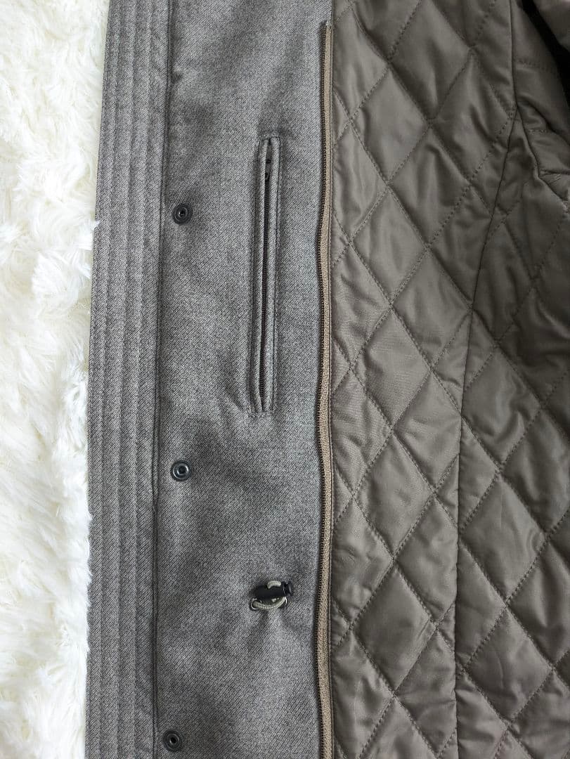 Paul Stuart ライナー付 フーデッドコート メンズ XL ウール 美品