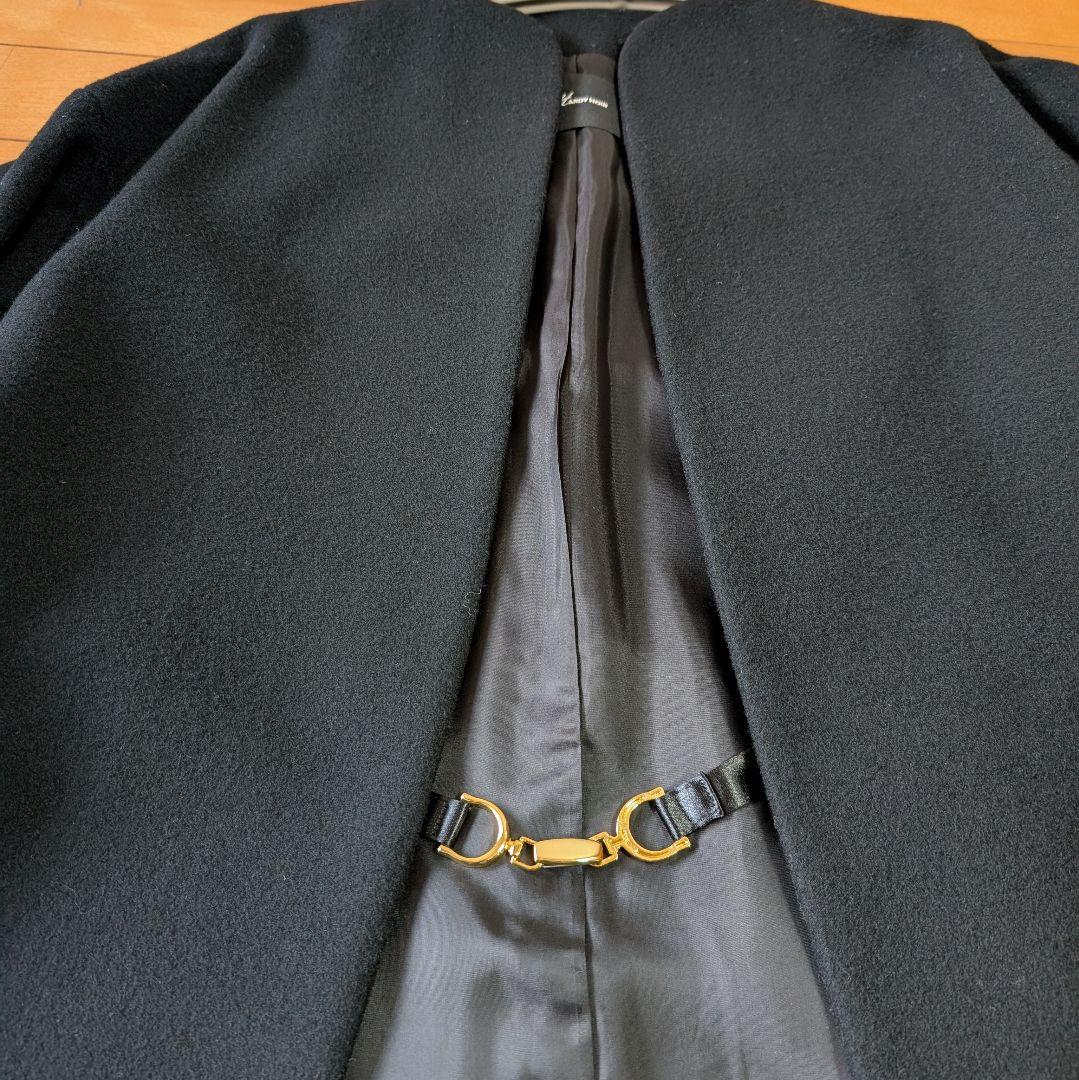 ノーカラーコート◇HARDY NOIR◇フロントビット スピックアンドスパン