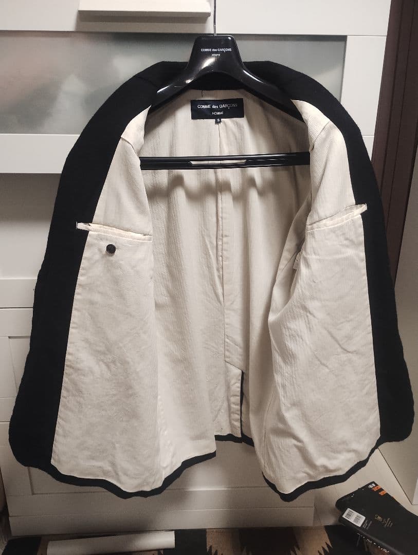 24AW COMME des GARÇONS Homme 縮絨ウール ジャケット