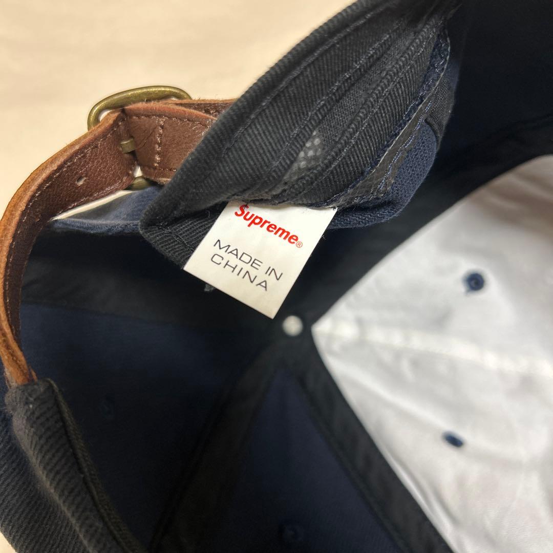18ss Supreme Classic Logo 6-Panel ネイビー