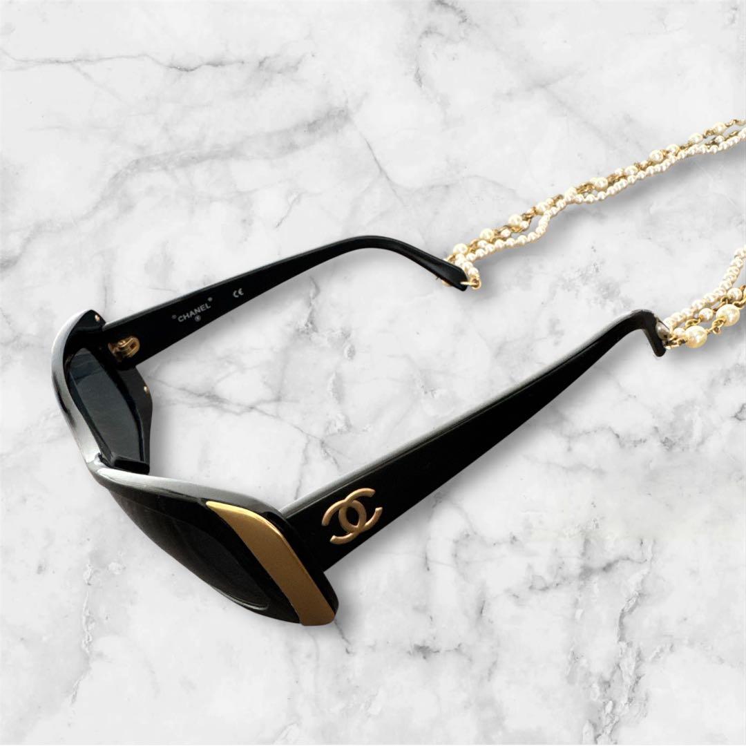 CHANEL パールチェーンサングラス