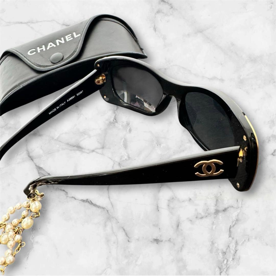 CHANEL パールチェーンサングラス