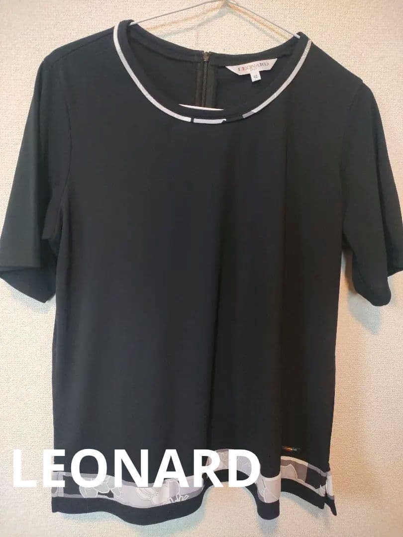 a64 超美品　LEONARD　レオナール　半歩　カットソー　42