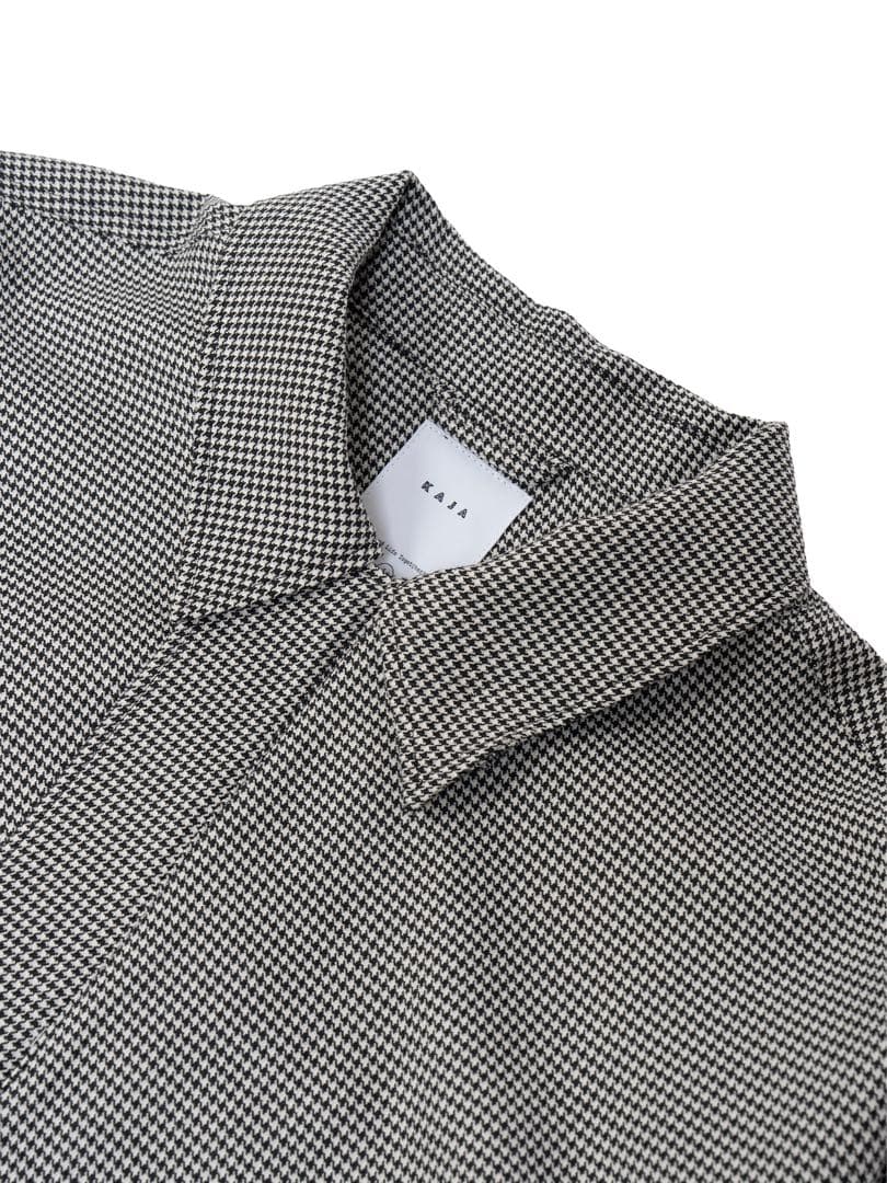 ジャケット・アウター KAJA HOUNDSTOOTH HARRINGTON JACKET