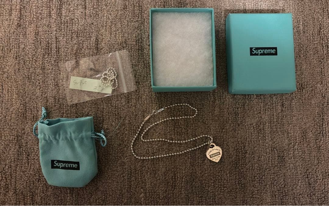 r*6様 supreme Tiffany リターントゥ ハートタグ　ネックレス