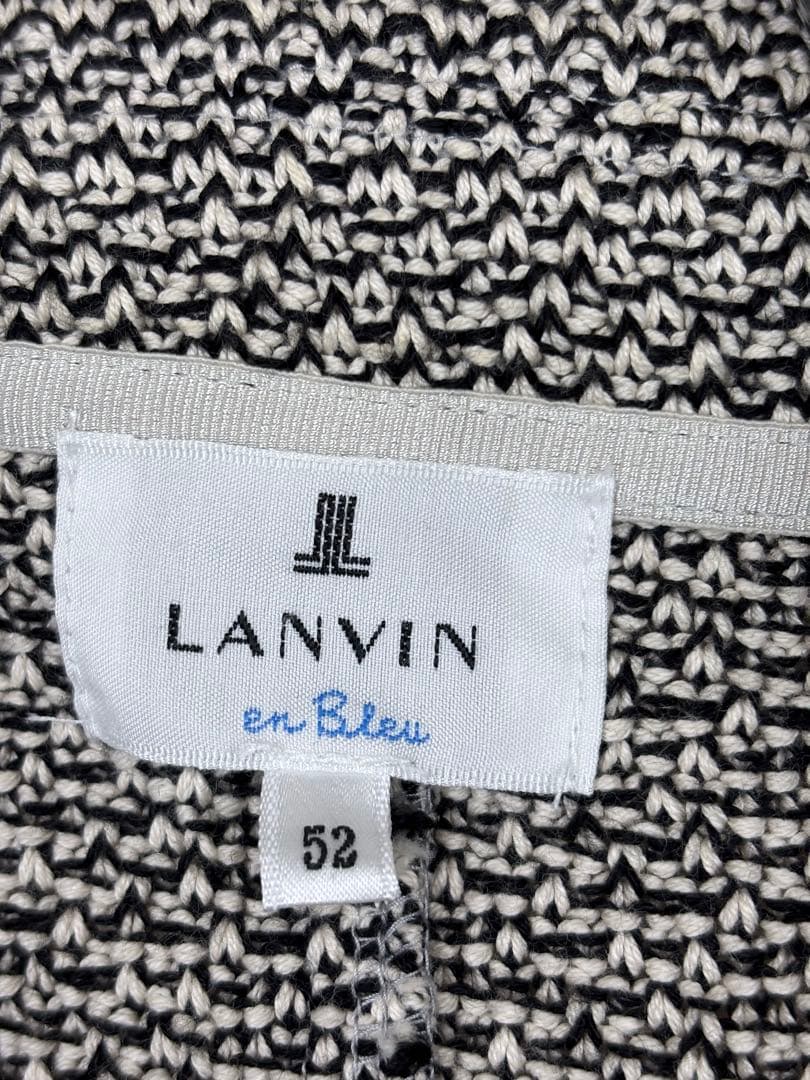 極美品　LANVIN 近年モデル　カーディガン　ニット　テーラードジャケット