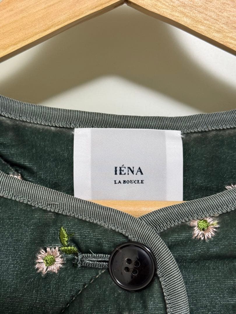 ［新品　タグ付き］IENA LA BOUCLE ペロア刺繍キルティングコート