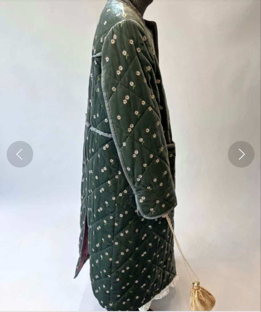 ［新品　タグ付き］IENA LA BOUCLE ペロア刺繍キルティングコート