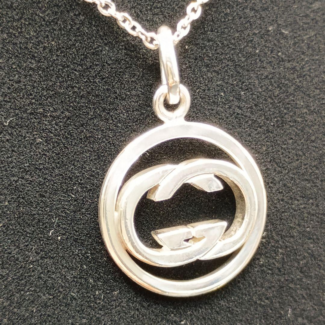 GUCCI ダブルGロゴ ネックレス 50cm SILVER925