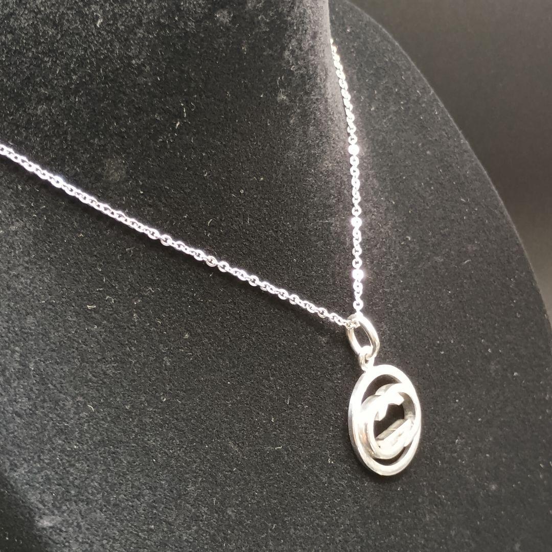 GUCCI ダブルGロゴ ネックレス 50cm SILVER925