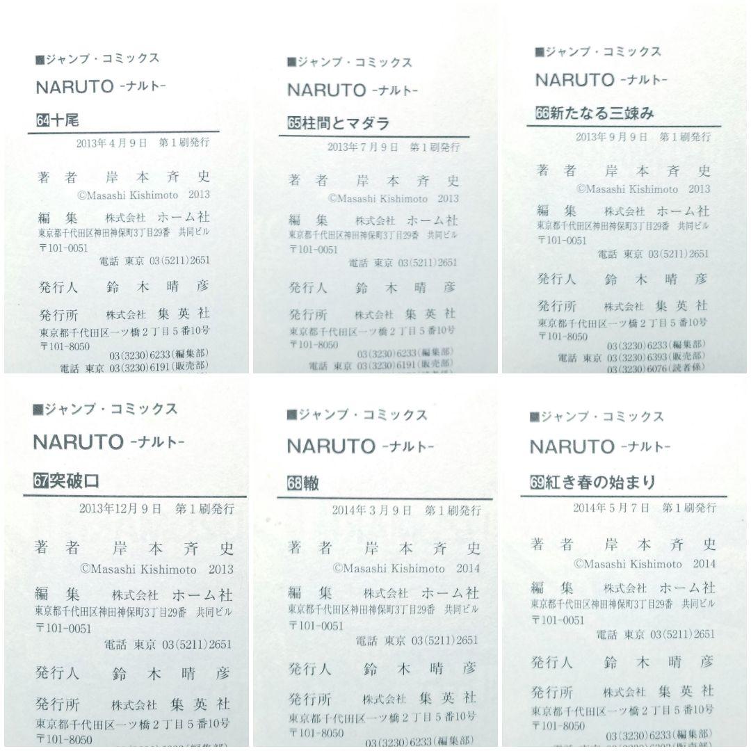 【⭐美品⭐】NARUTO/1~72巻+外伝+陣の書/全巻/帯&ジャンパラ多数